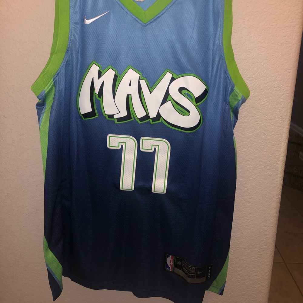 LUKA DONCIC DALLAS MAVS MAVERICKS CITY JERSEY